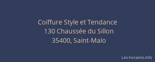 Coiffure Style et Tendance