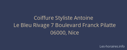 Coiffure Styliste Antoine