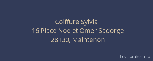 Coiffure Sylvia