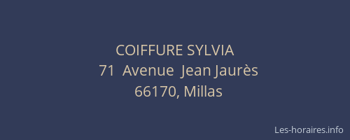 COIFFURE SYLVIA