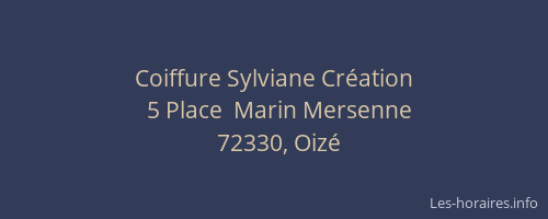 Coiffure Sylviane Création