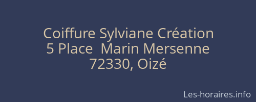 Coiffure Sylviane Création