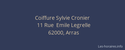 Coiffure Sylvie Cronier