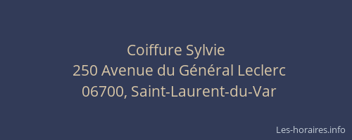 Coiffure Sylvie