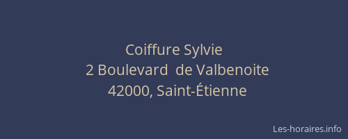 Coiffure Sylvie