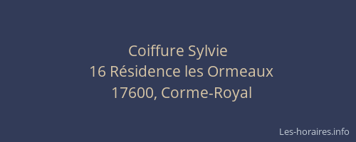 Coiffure Sylvie