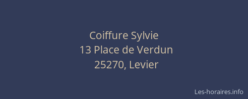 Coiffure Sylvie