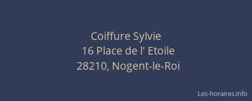 Coiffure Sylvie