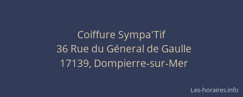Coiffure Sympa'Tif