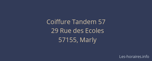 Coiffure Tandem 57