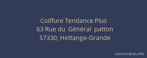 Coiffure Tendance Plus