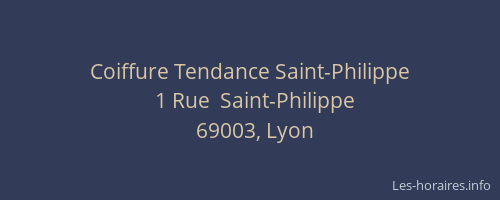 Coiffure Tendance Saint-Philippe