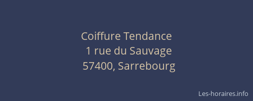 Coiffure Tendance