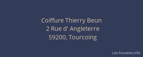 Coiffure Thierry Beun