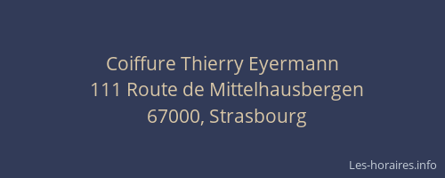 Coiffure Thierry Eyermann