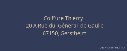 Coiffure Thierry