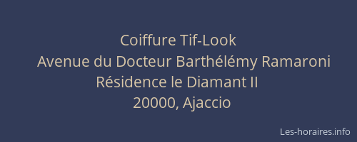Coiffure Tif-Look