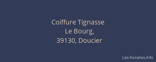 Coiffure Tignasse