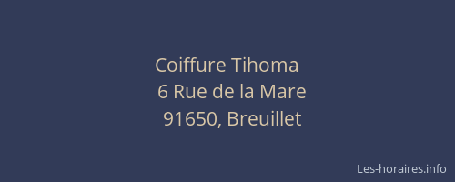 Coiffure Tihoma