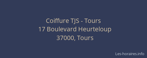 Coiffure TJS - Tours