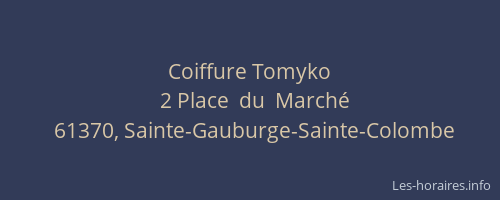 Coiffure Tomyko