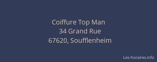 Coiffure Top Man
