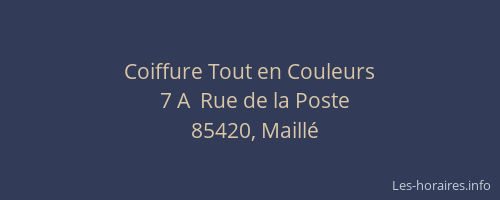 Coiffure Tout en Couleurs