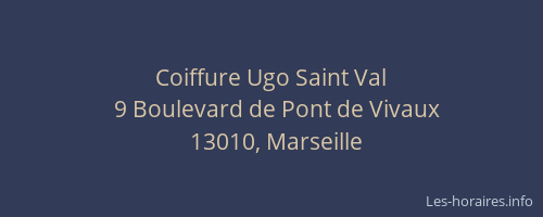 Coiffure Ugo Saint Val