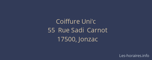 Coiffure Uni'c