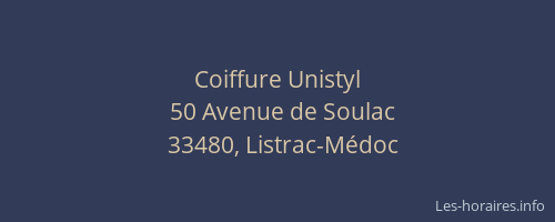 Coiffure Unistyl
