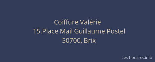 Coiffure Valérie