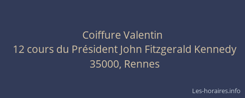 Coiffure Valentin