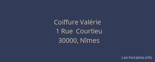 Coiffure Valérie