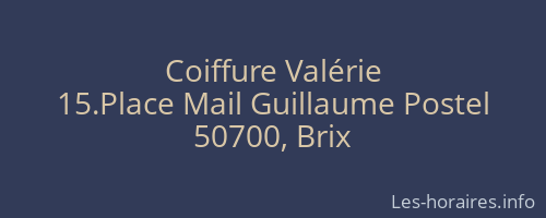 Coiffure Valérie
