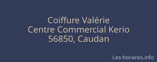 Coiffure Valérie