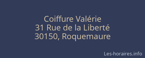 Coiffure Valérie