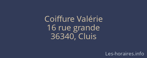 Coiffure Valérie