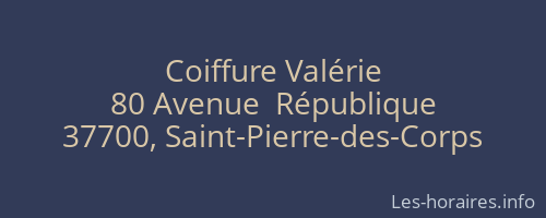 Coiffure Valérie