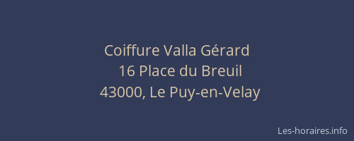 Coiffure Valla Gérard