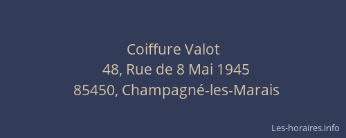 Coiffure Valot