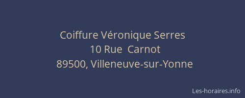 Coiffure V&eacute;ronique Serres