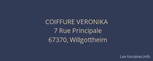 COIFFURE VERONIKA