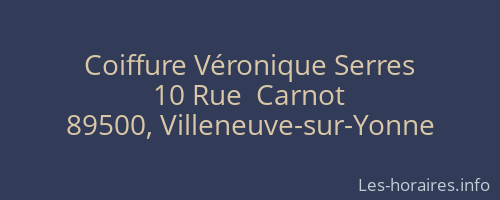 Coiffure Véronique Serres