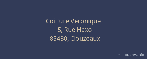Coiffure Véronique