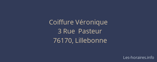 Coiffure Véronique
