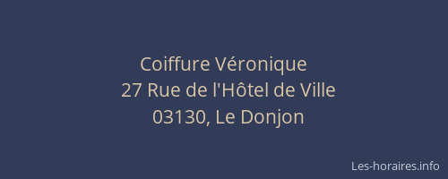 Coiffure Véronique