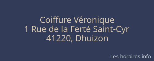 Coiffure Véronique