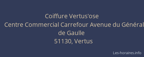 Coiffure Vertus'ose