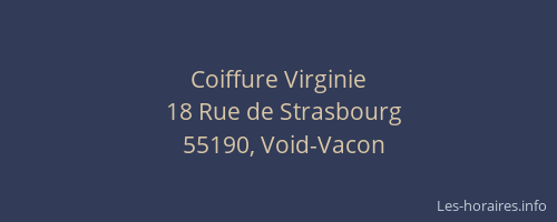 Coiffure Virginie