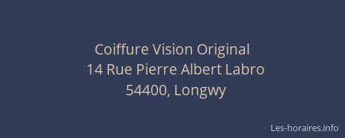 Coiffure Vision Original